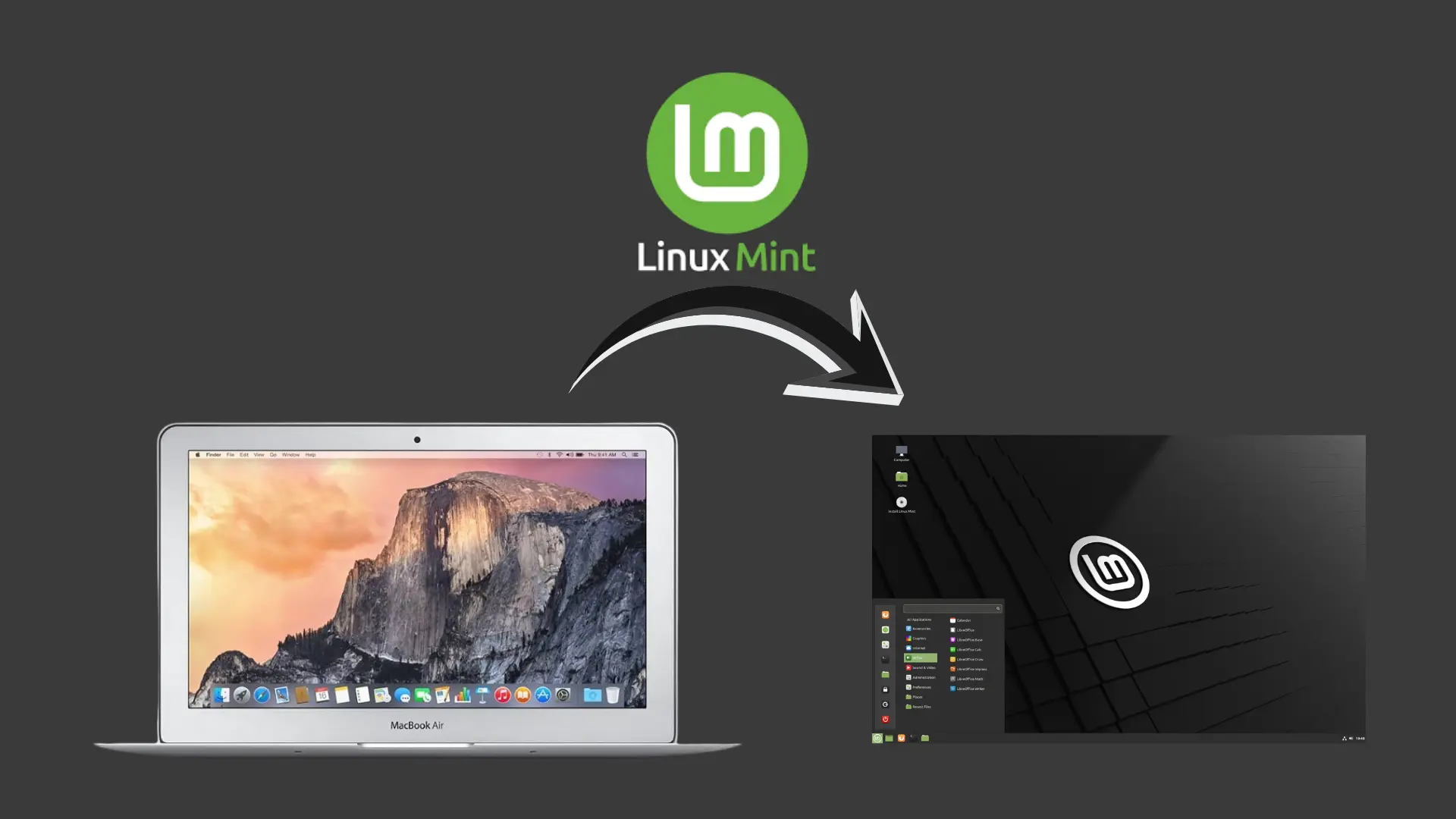 Macbook air Linux Mint